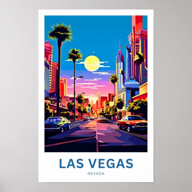 Impresión de viaje de Las Vegas Nevada (Frente)