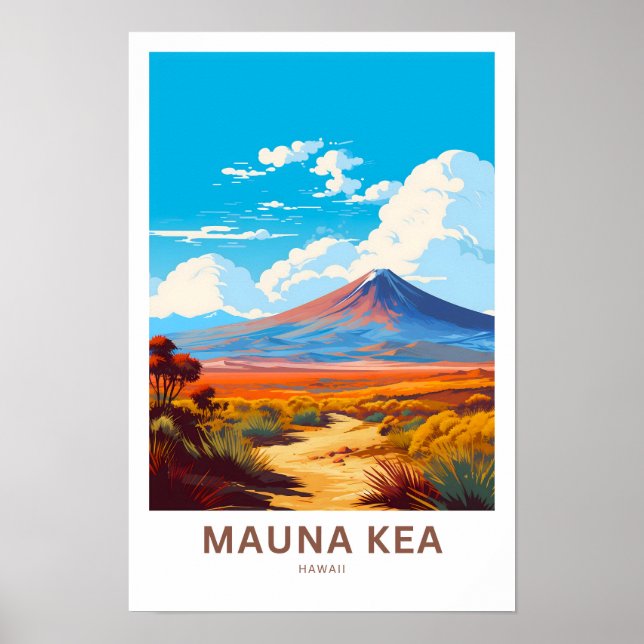 Impresión de viaje de Mauna Kea Hawaii (Frente)
