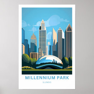 Impresión de viaje de Millennium Park Illinois