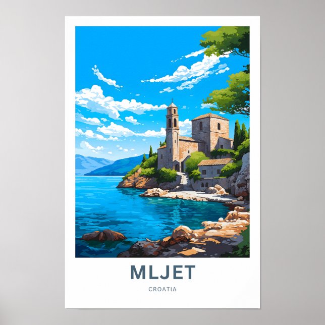 Impresión de viaje de Mljet Croatia (Frente)