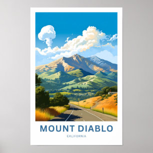 Impresión de viaje de Mount Diablo California