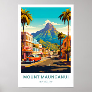 Impresión de viaje de Mount Maunganui en Nueva Zel