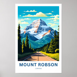 Impresión de viaje de Mount Robson Canadá