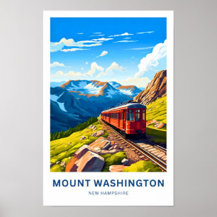 Impresión de viaje de Mount Washington New Hampshi
