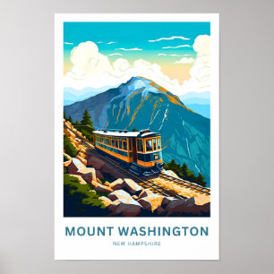 Impresión de viaje de Mount Washington New Hampshi