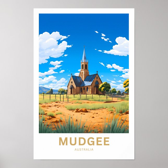 Impresión de viaje de Mudgee Australia (Frente)