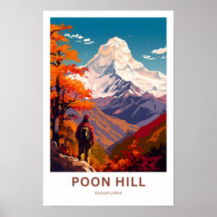 Impresión de viaje de Poonhill Annapurna