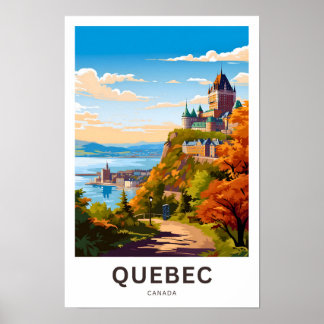 Impresión de viaje de Quebec Canadá