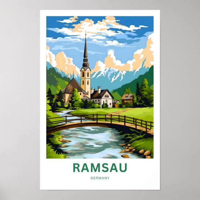 Impresión de viaje de Ramsau Alemania (Frente)
