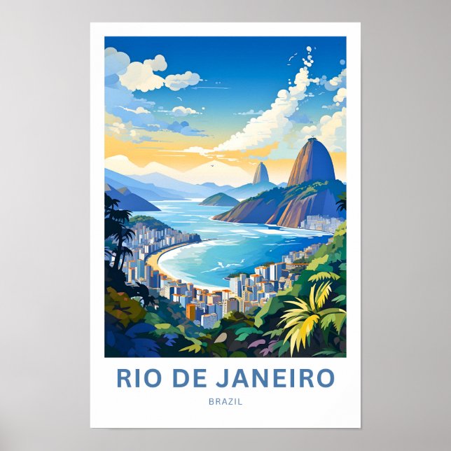 Impresión de viaje de Río de Janeiro Brasil (Frente)