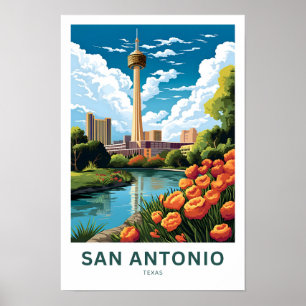 Impresión de viaje de San Antonio Texas