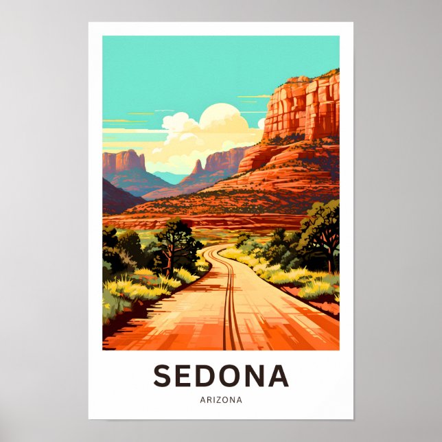 Impresión de viaje de Sedona Arizona (Frente)