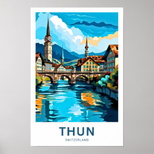 Impresión de viaje de Thun Suiza