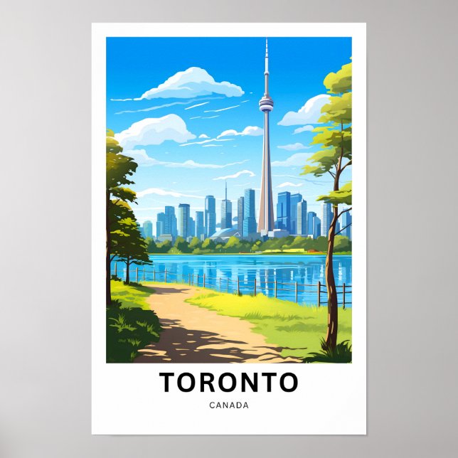 Impresión de viaje de Toronto Canadá (Frente)
