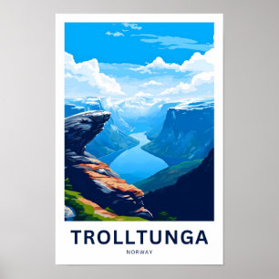 Impresión de viaje de Trolltunga Noruega