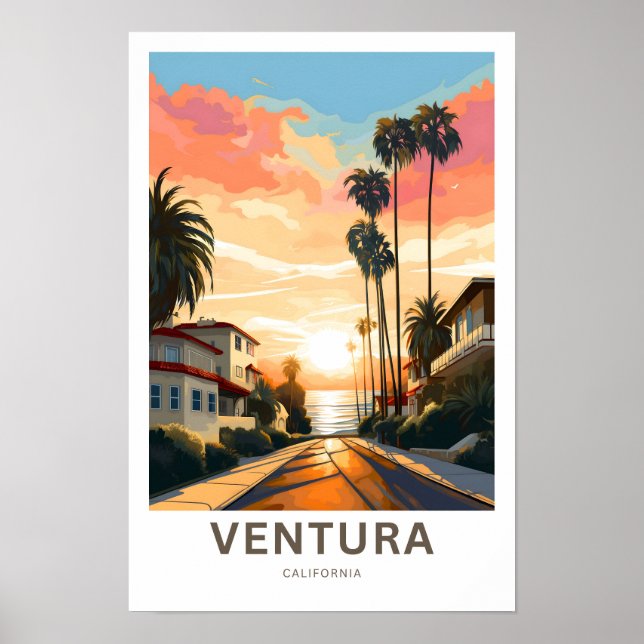 Impresión de viaje de Ventura California (Frente)