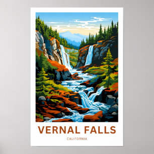 Impresión de viaje de Vernal Falls California