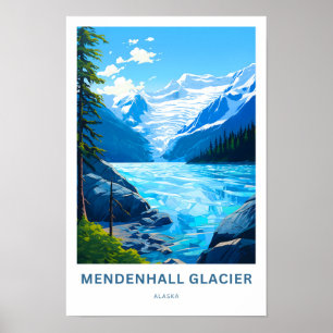 Impresión de viaje del Glaciar Mendenhall Alaska