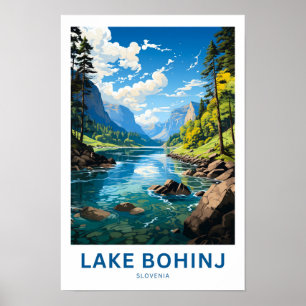 Impresión de viaje del lago Bohinj Eslovenia