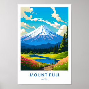 Impresión de viaje del Monte Fuji Japón