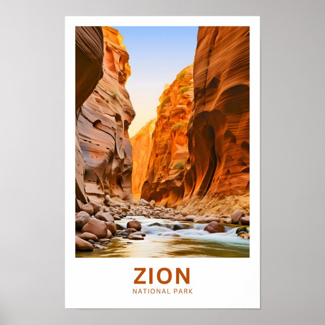 Impresión de viaje del Parque Nacional Zion (Frente)
