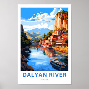 Impresión de viaje del río Dalyan Turquía