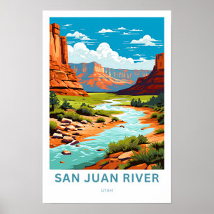 Impresión de viaje del río Utah de San Juan