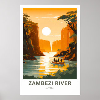 Impresión de viaje del río Zambezi África