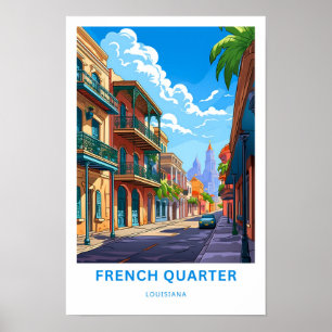 Impresión de viaje en el barrio francés de louisia