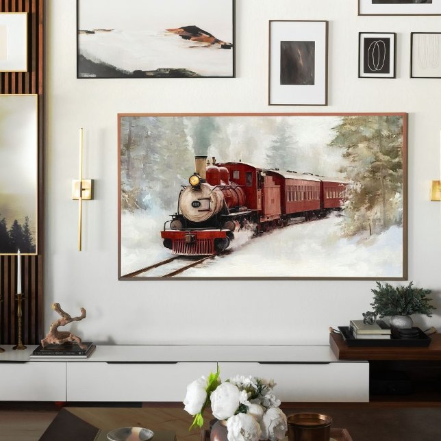 Impresión de viaje en tren de invierno | Arte para (Subido por el creador)