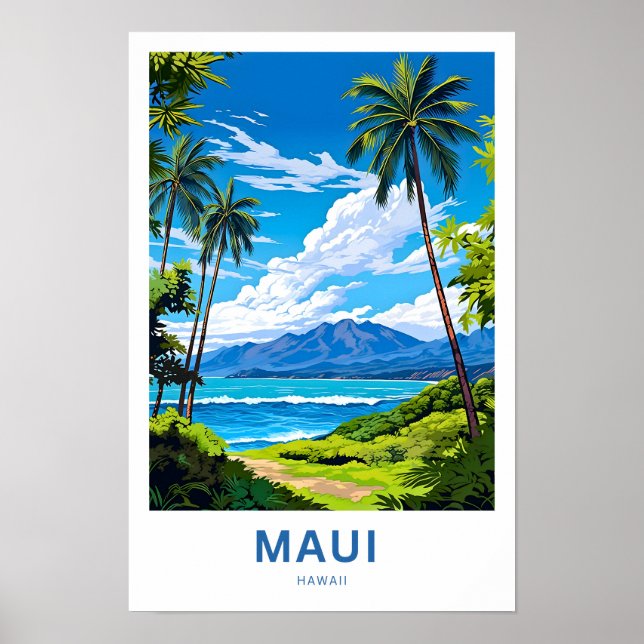 Impresión de viaje Maui Hawaii (Frente)