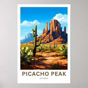 Impresión de viaje Picacho Peak Arizona