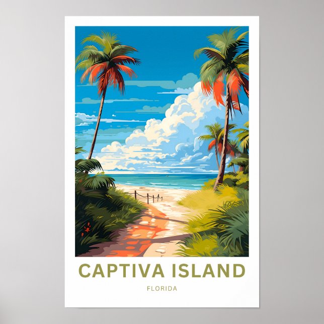 Impresión de viaje por la isla Florida de Captiva (Frente)