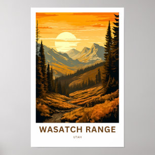Impresión de viaje Utah de Wasatch Range