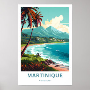 Impresión de viajes caribeños de Martinica