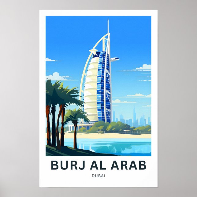 Impresión de viajes de Burj Al Arab Dubai (Frente)