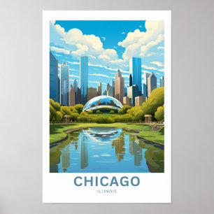 Impresión de viajes de Chicago Illinois