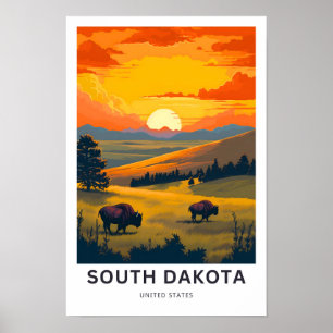 Impresión de viajes de Estados Unidos de Dakota de