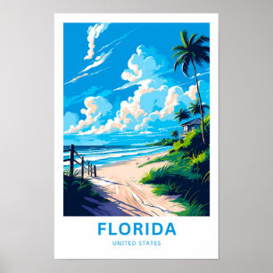 Impresión de viajes de Estados Unidos de Florida