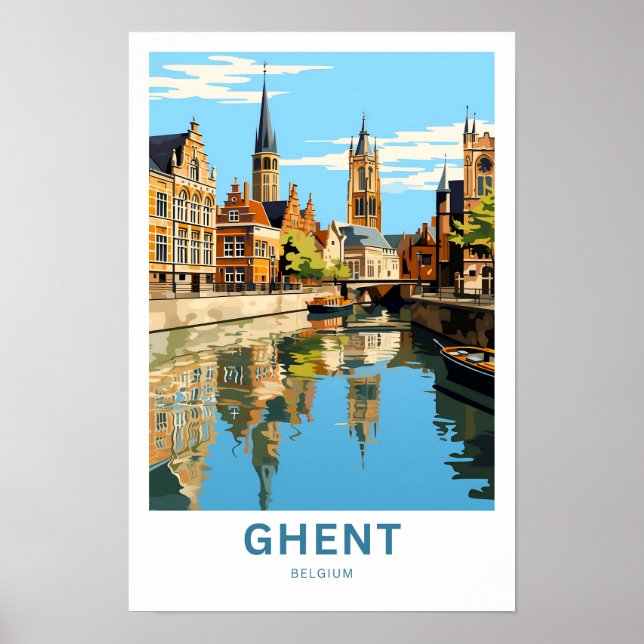 Impresión de viajes de Ghent Belgium (Frente)
