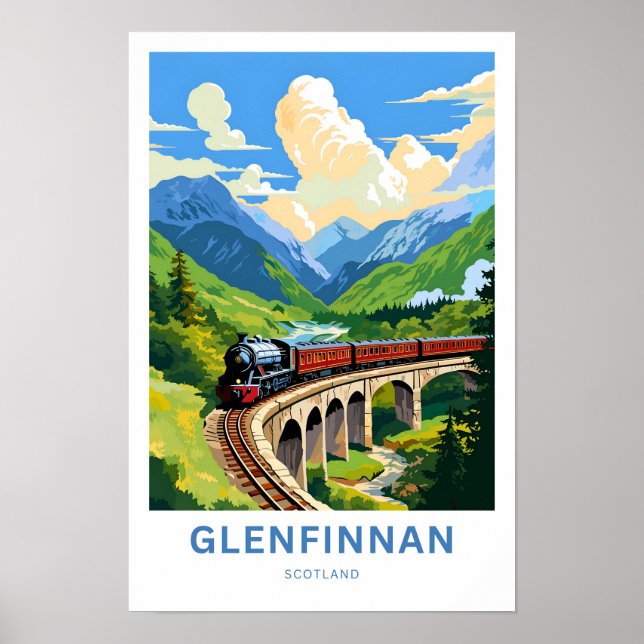 Impresión de viajes de Glenfinnan Scotland (Frente)