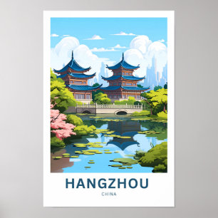 Impresión de viajes de Hangzhou China