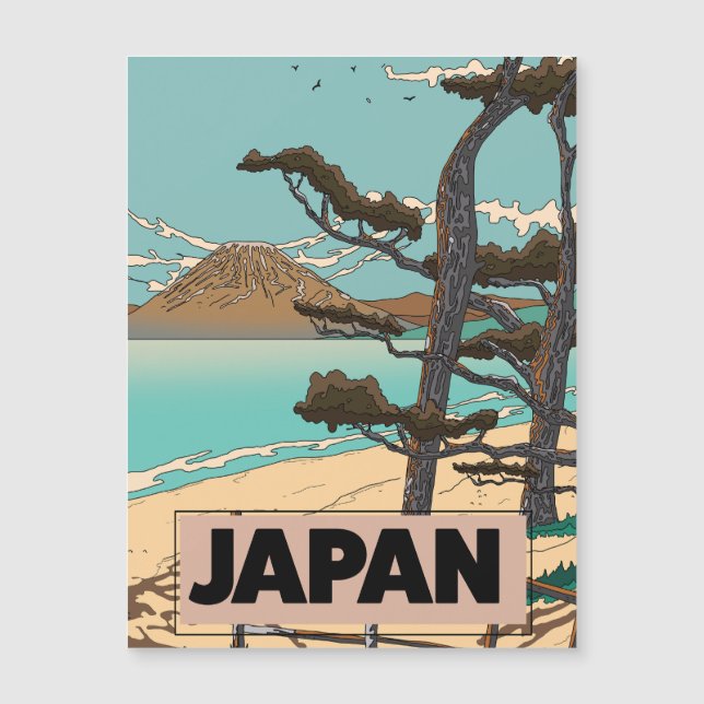 Impresión de viajes de Japón (Anverso)