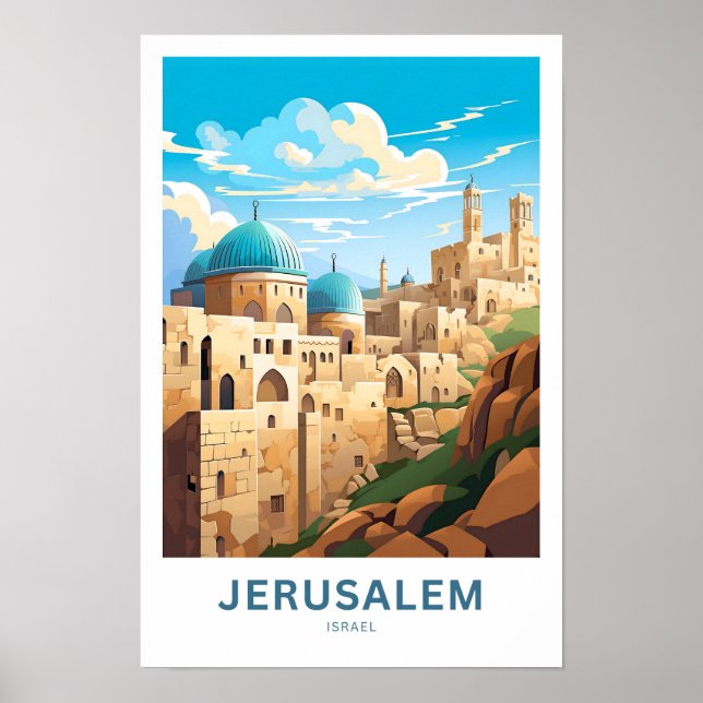 Impresión de viajes de Jerusalén Israel (Frente)