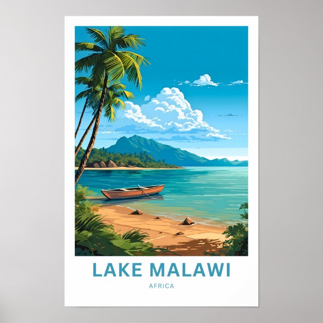 Impresión de viajes de Lake Malawi Africa Europe (Frente)