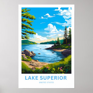 Impresión de viajes de Lake Superior Estados Unido