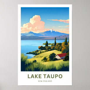 Impresión de viajes de Lake Taupo en Nueva Zelanda