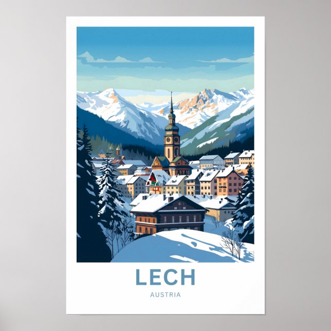 Impresión de viajes de Lech Austria (Frente)