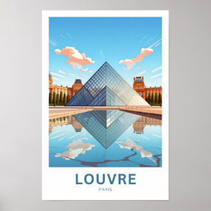 Impresión de viajes de Louvre Paris