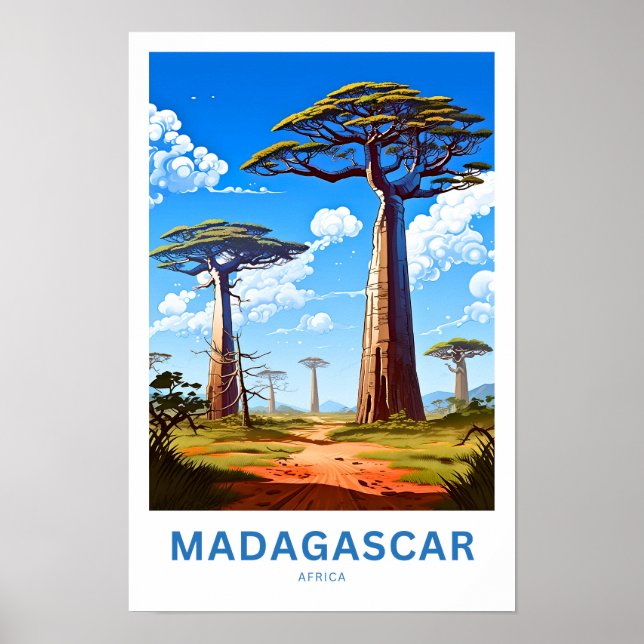 Impresión de viajes de Madagascar África (Frente)
